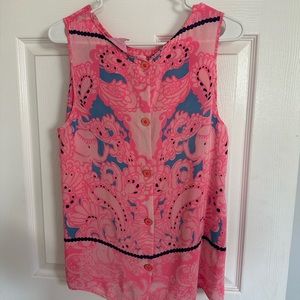 Lilly Pulitzer 100% silk tank top